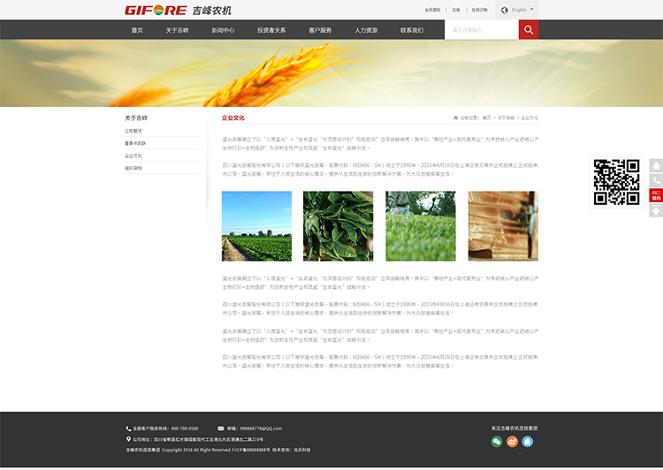 吉峰農業網站建設
